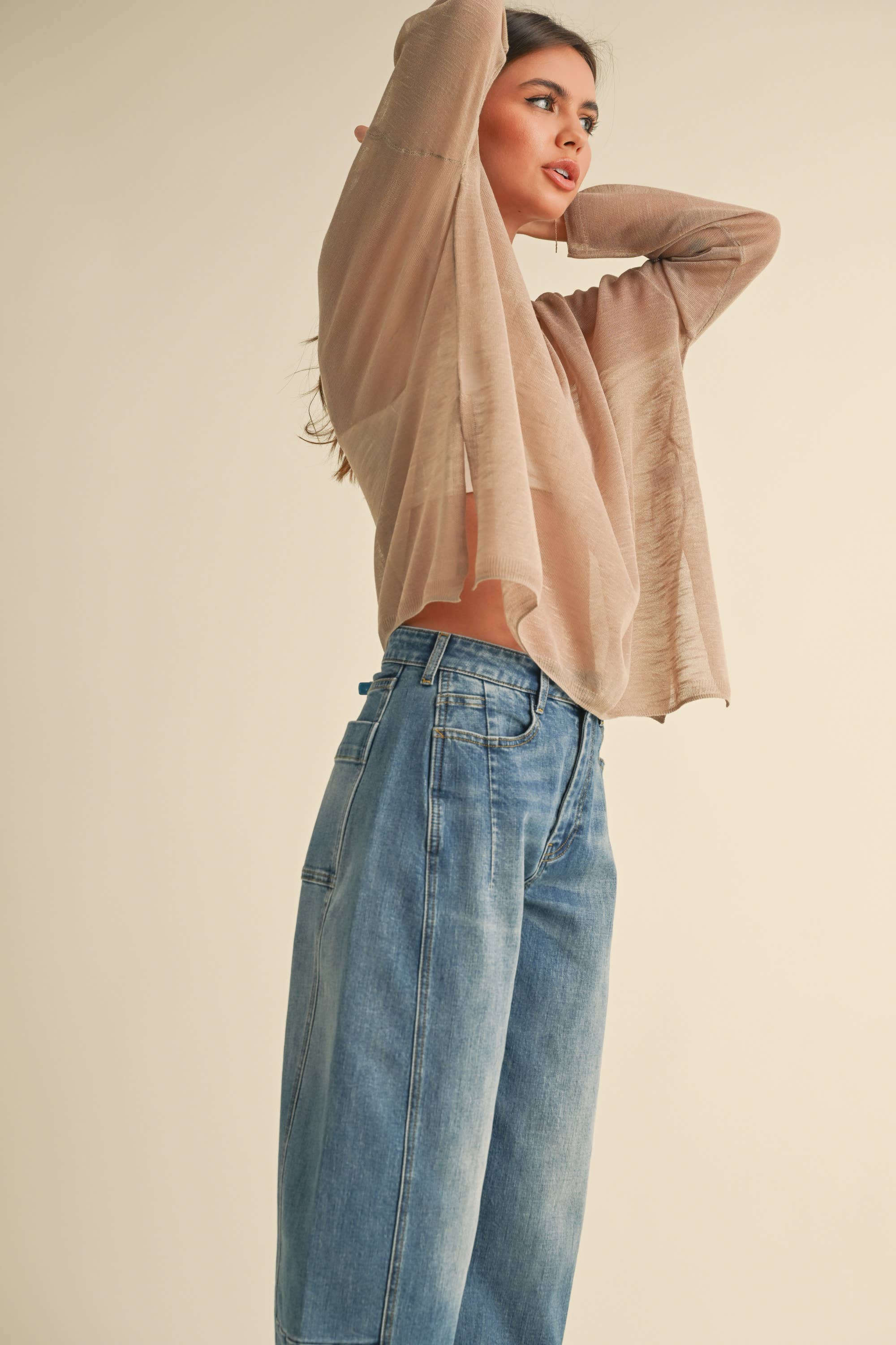 Mocha Light Weight Top: