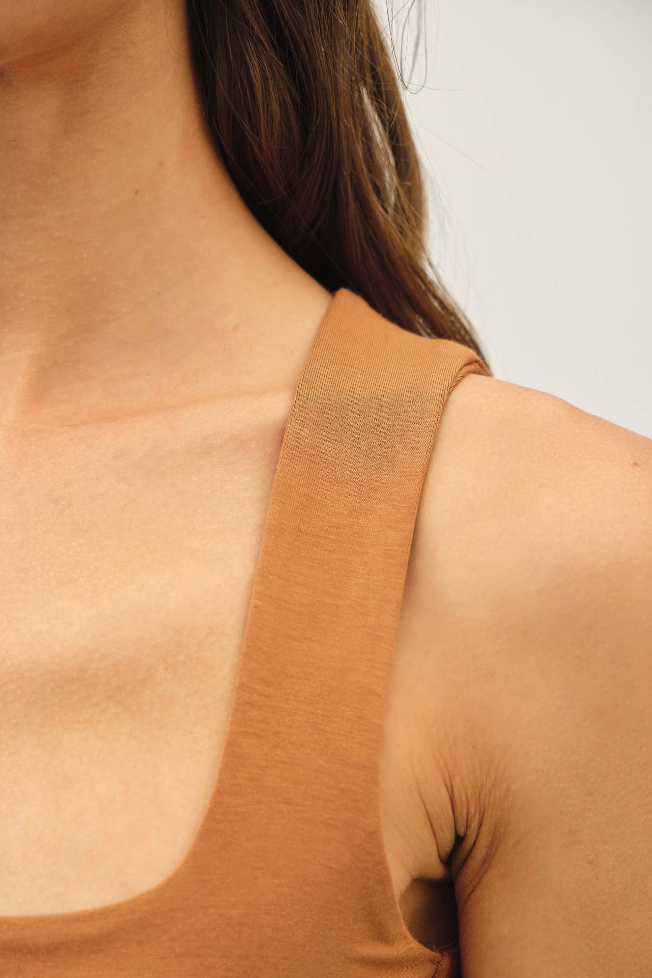 Color Soft Tank Top: Golden Brown