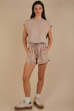Washed Knit Romper