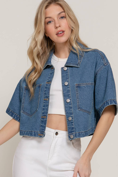 Short Sleeve Denim Jacket