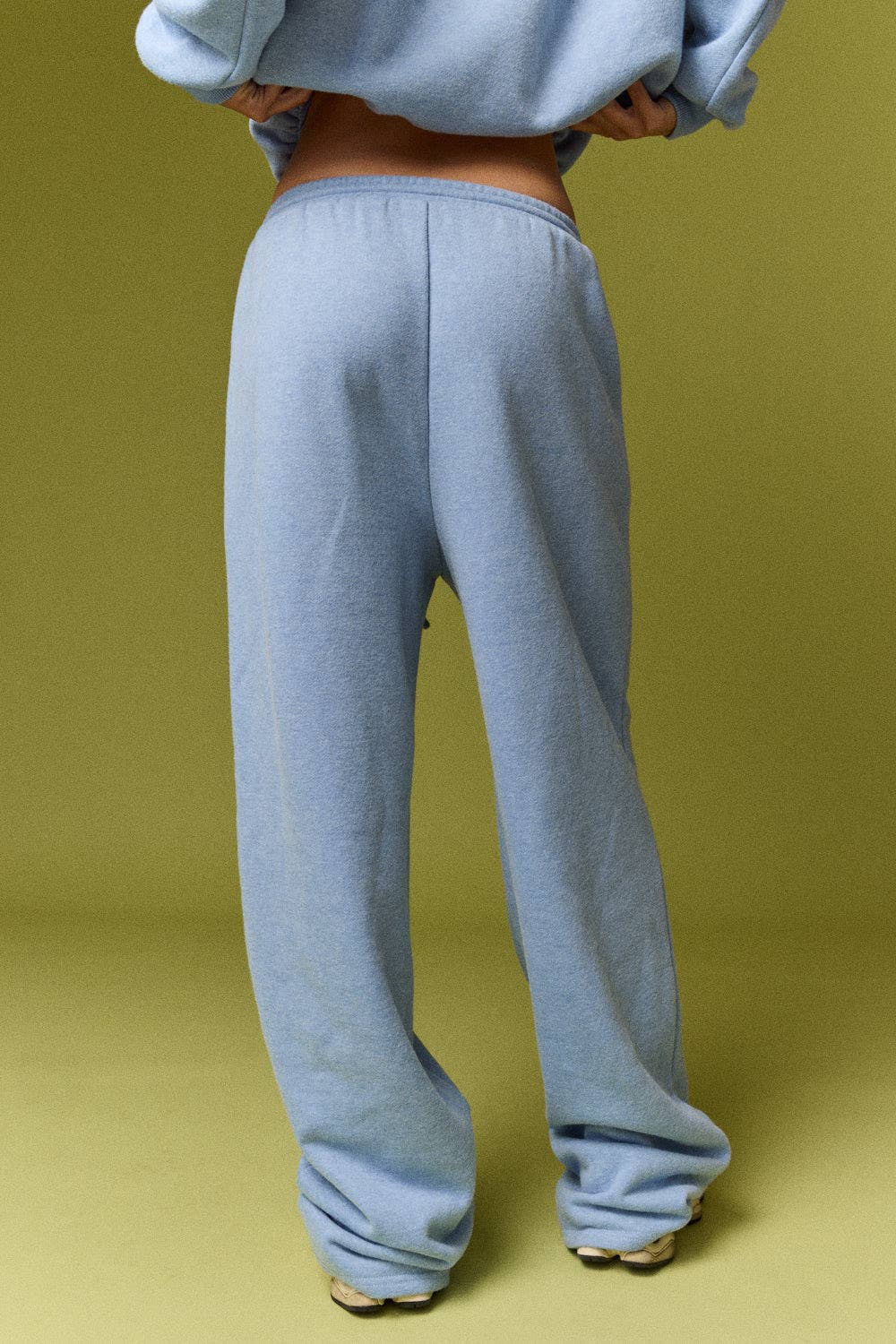 Sadie Wide Leg Sweatpants: Blue