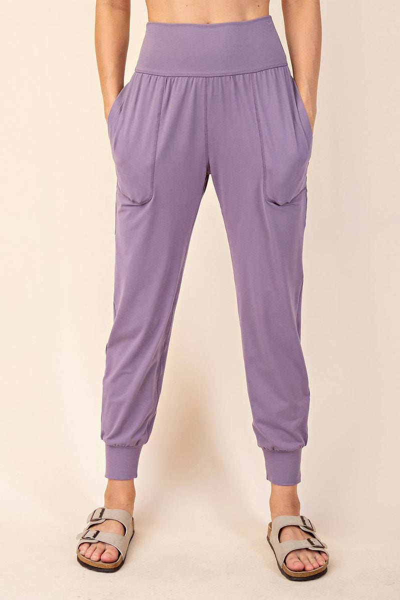 Butter Soft Joggers :White Pearl
