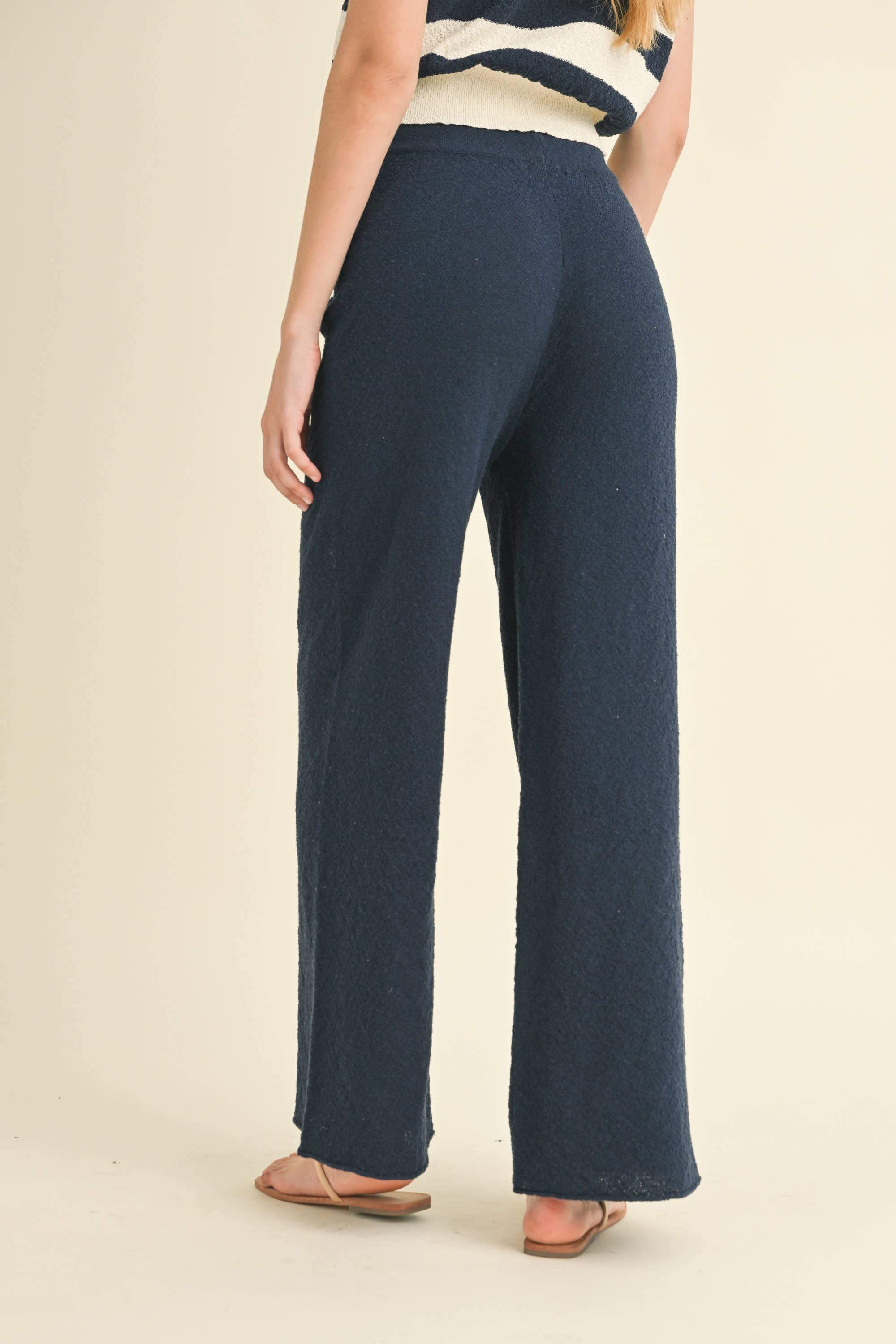 Knitted Pants: Navy