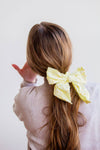 Yellow Daisy Bow Scrunchie