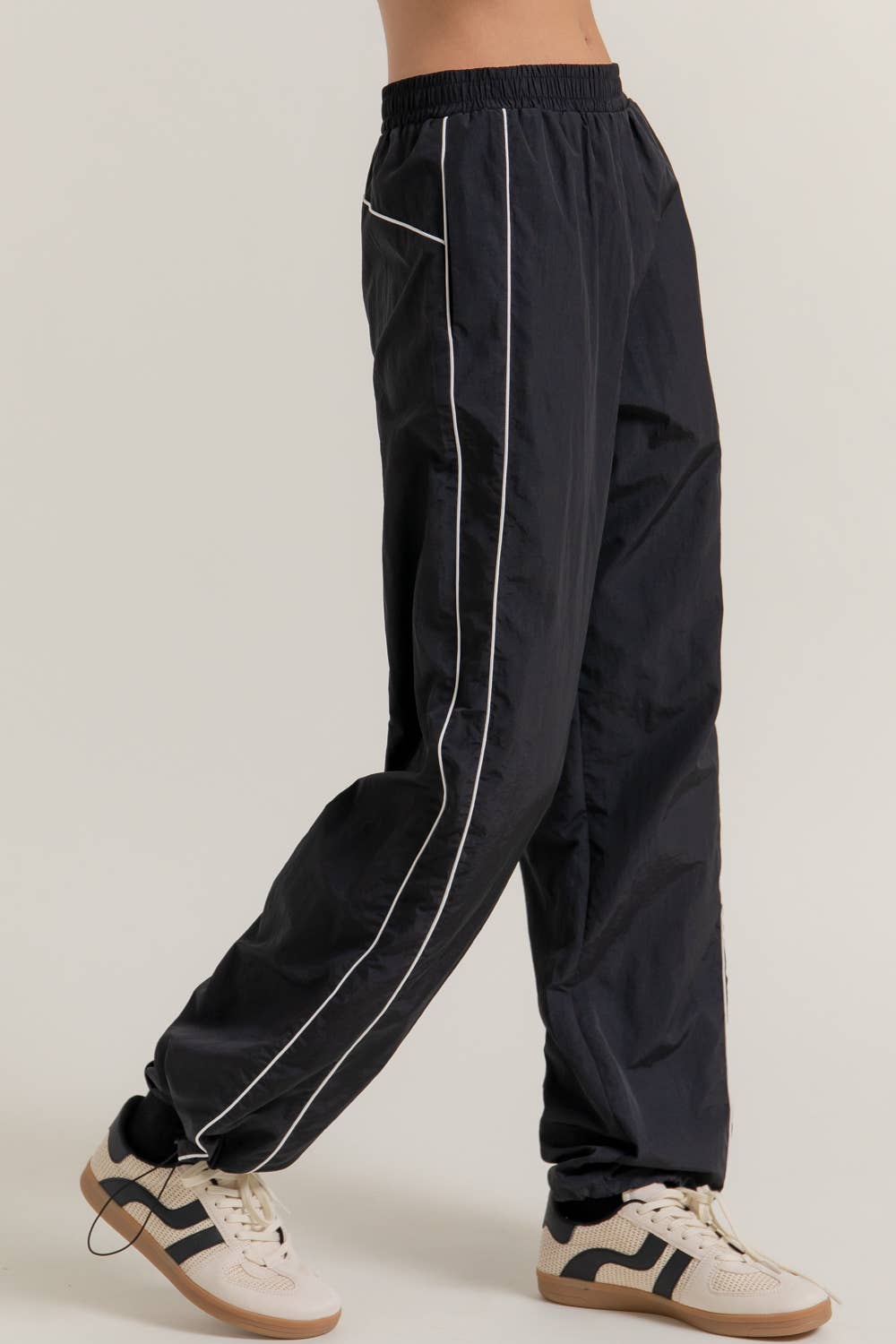 Anorak Track Pants: Black