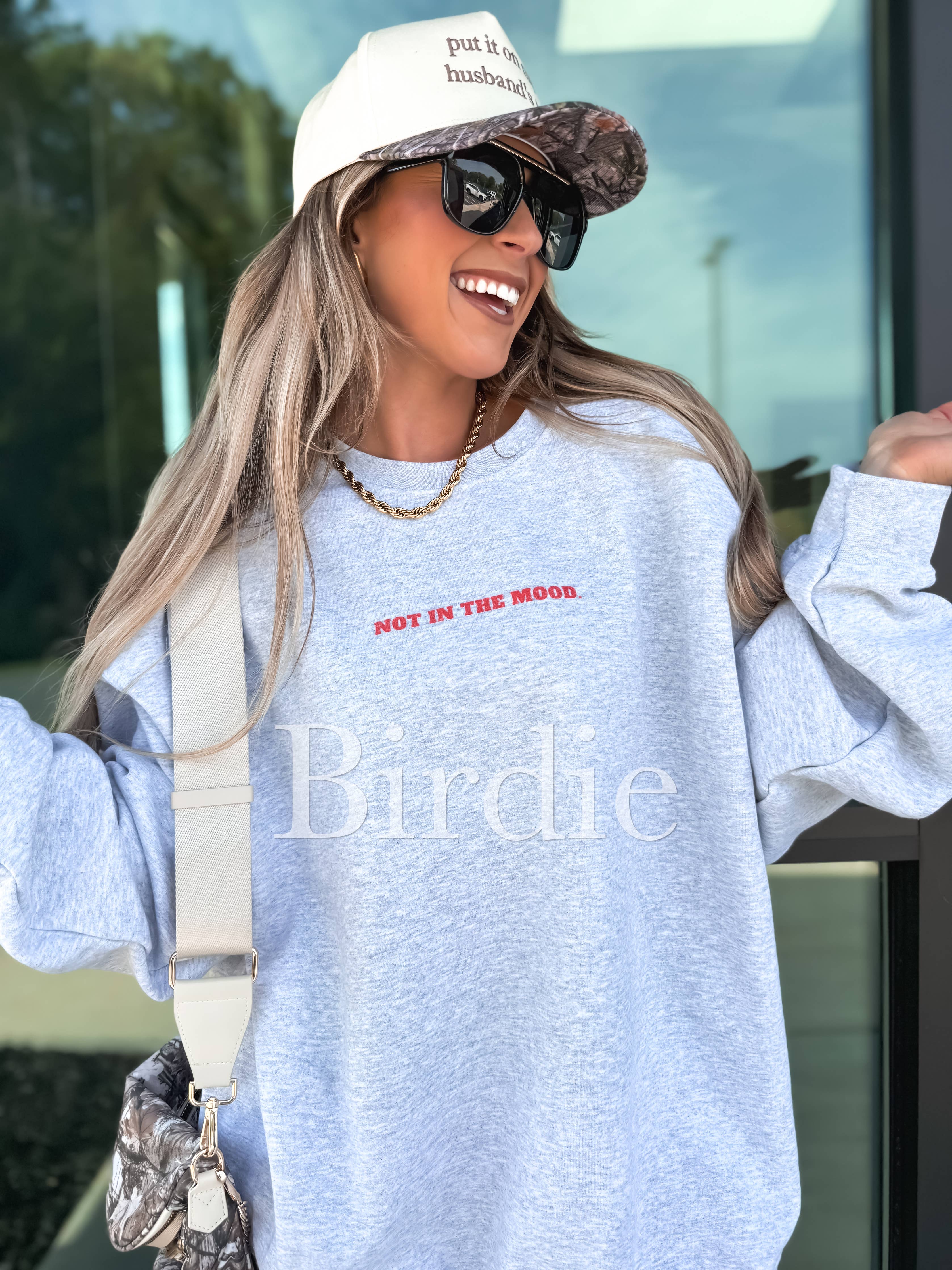 Not in the Mood Graphic Crew:Gray