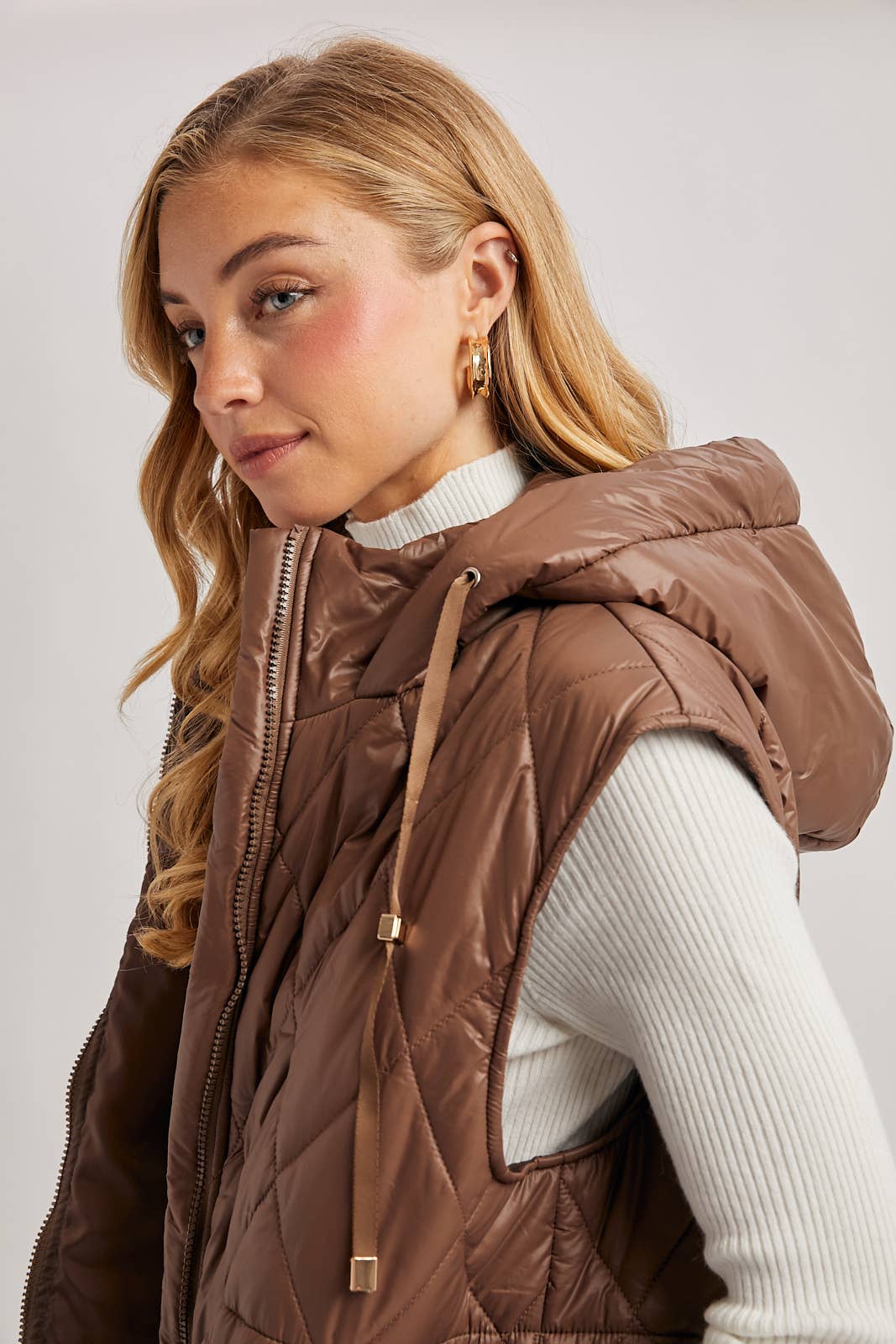 Diamond Puffer Vest: Coco