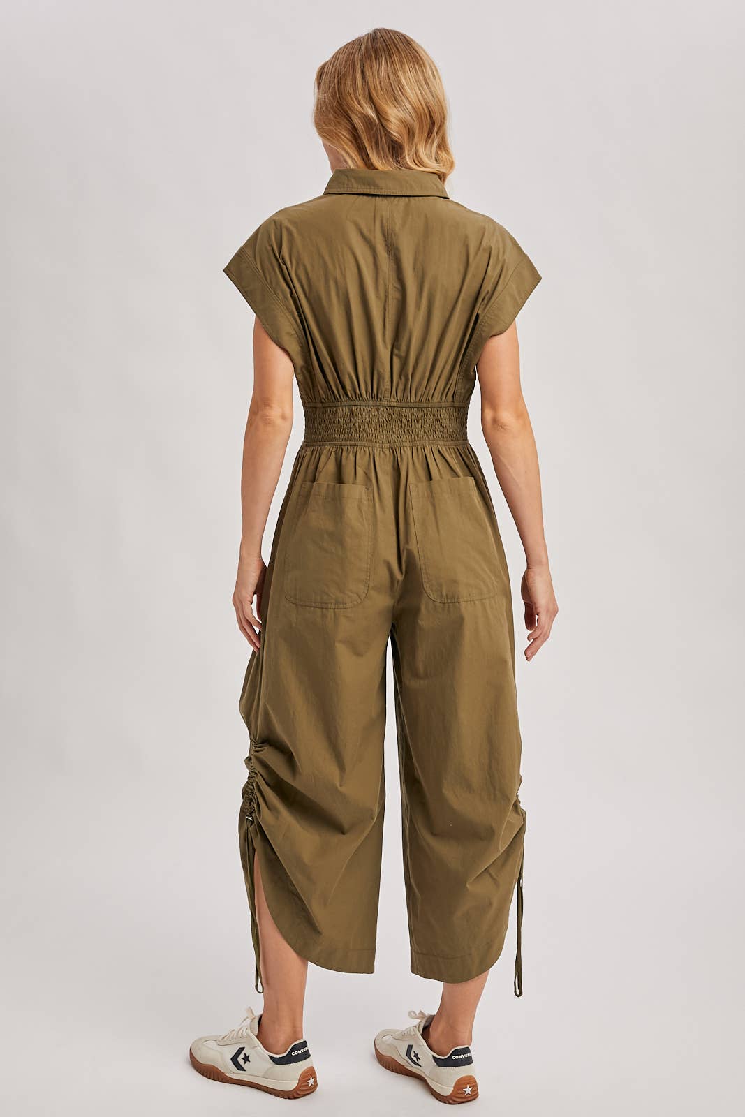 Olive Utility Jumpsuit