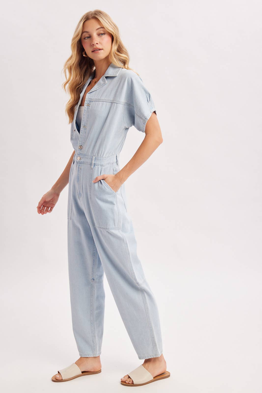 Lt. Denim Utility Jumpsuit