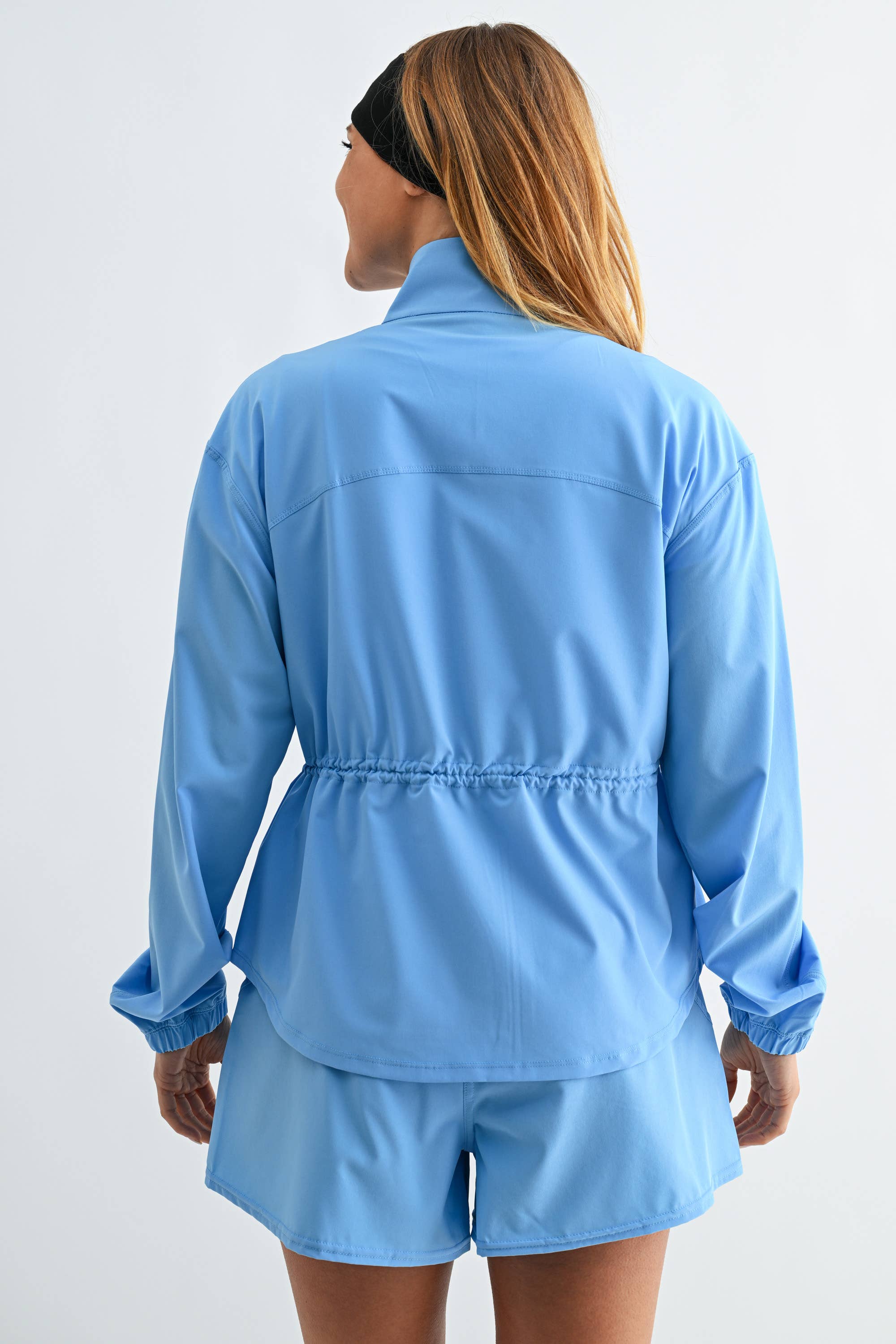 CurveCinch Peplum Set: Blue