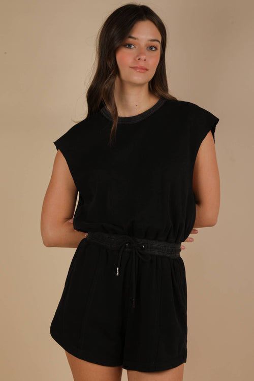 Washed Knit Romper