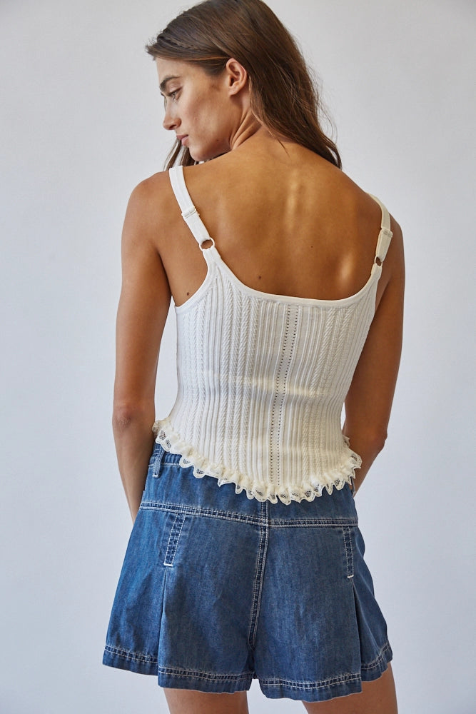 Knit Corset Tank Top