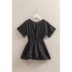 Poplin Mini Dress:OFF WHITE