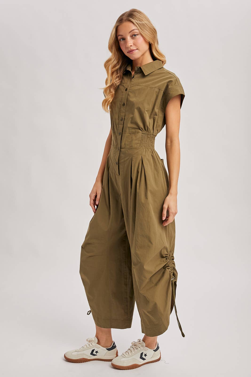 Olive Utility Jumpsuit