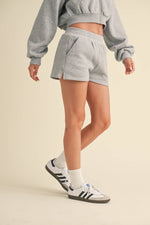 Fleece Micro Sweatshorts: Blue