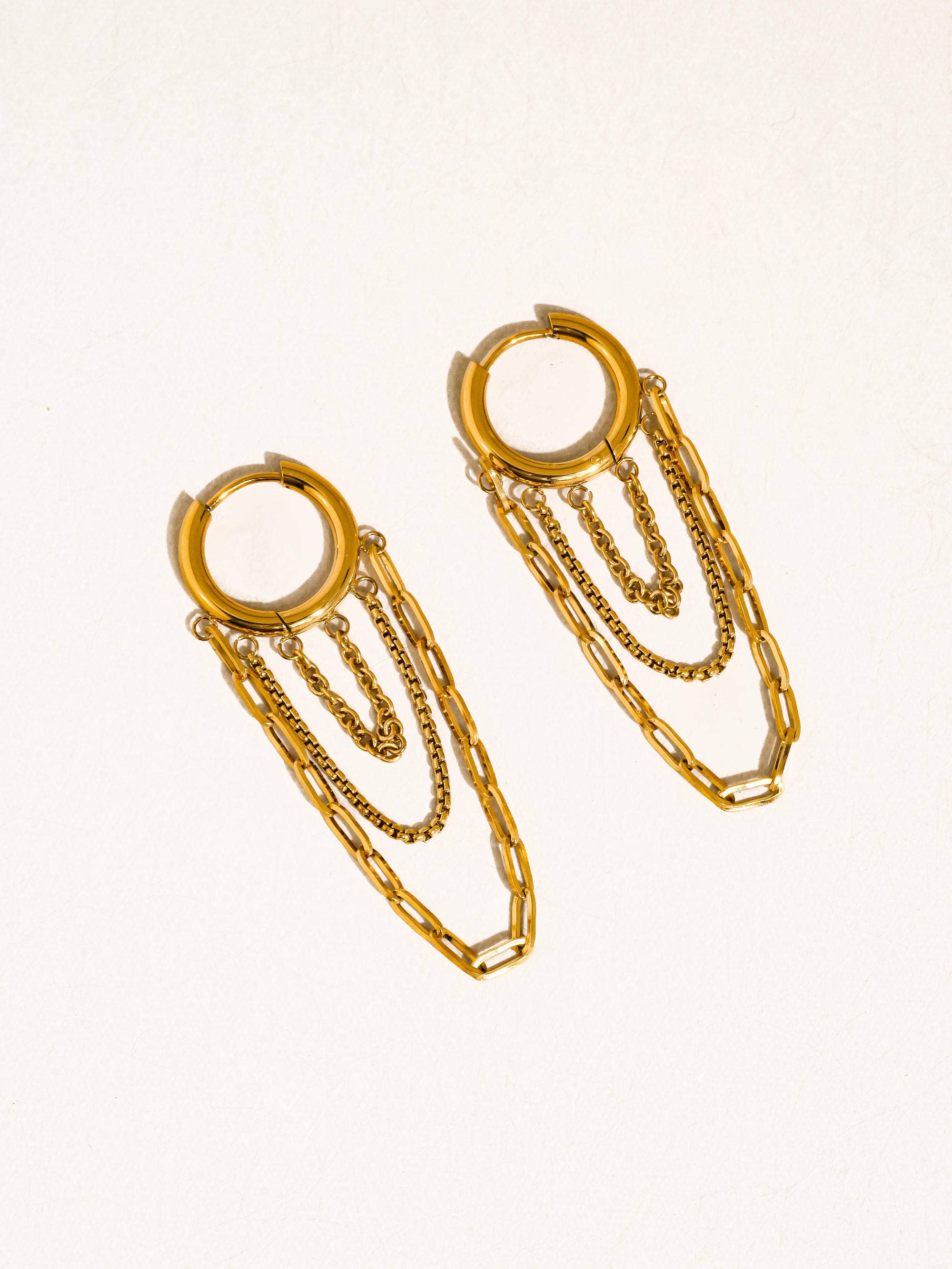 Vianne 18K Drop Earrings: Multi
