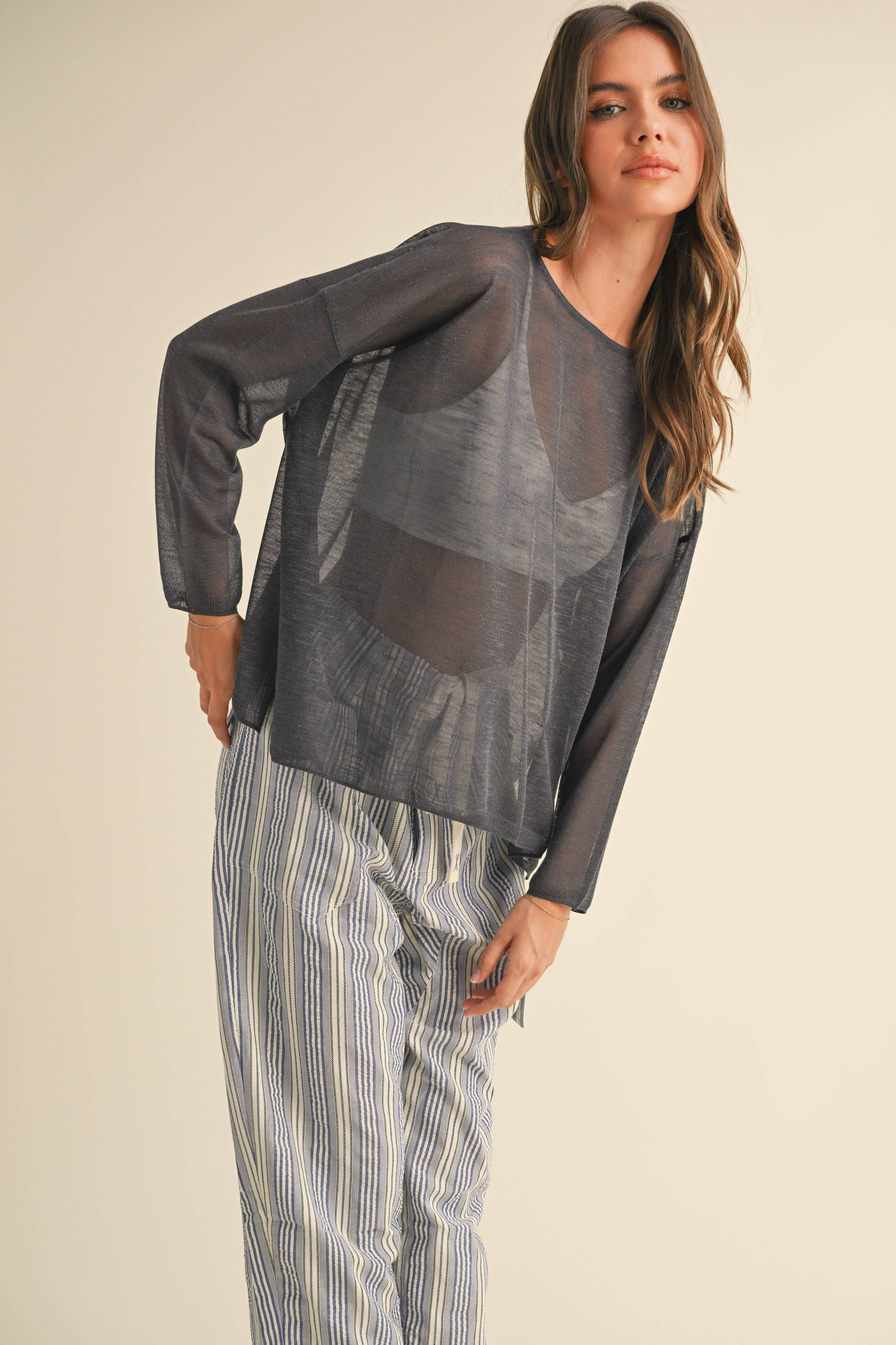 Mocha Light Weight Top: