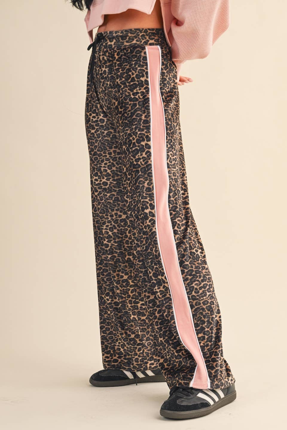 Leopard Velour Pants: Leopard