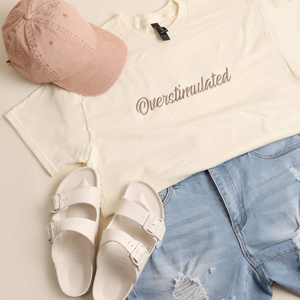 Overstimulated Tee: Off White