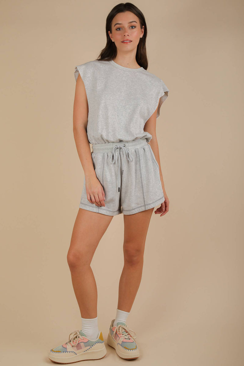 Washed Knit Romper