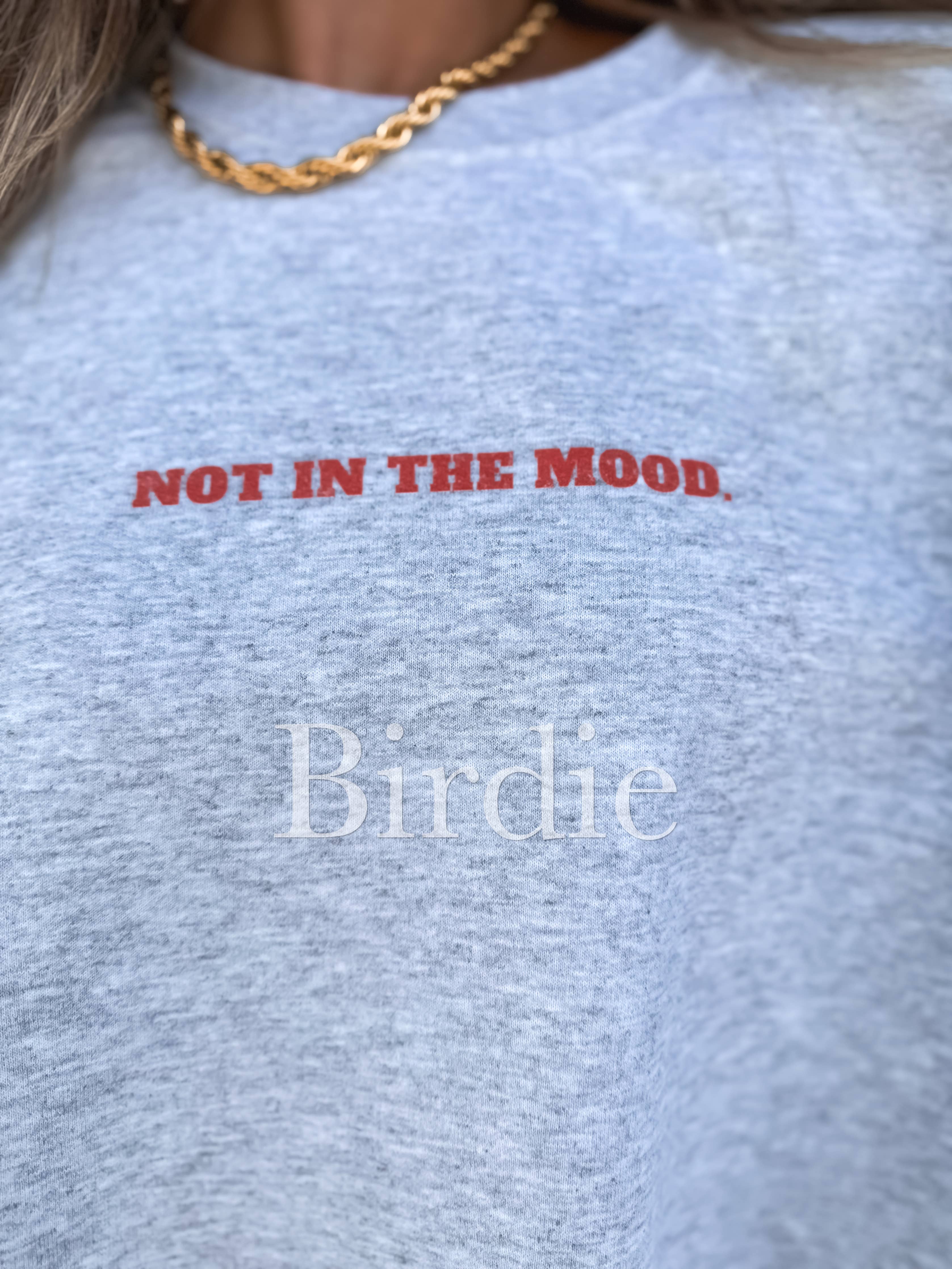 Not in the Mood Graphic Crew:Gray
