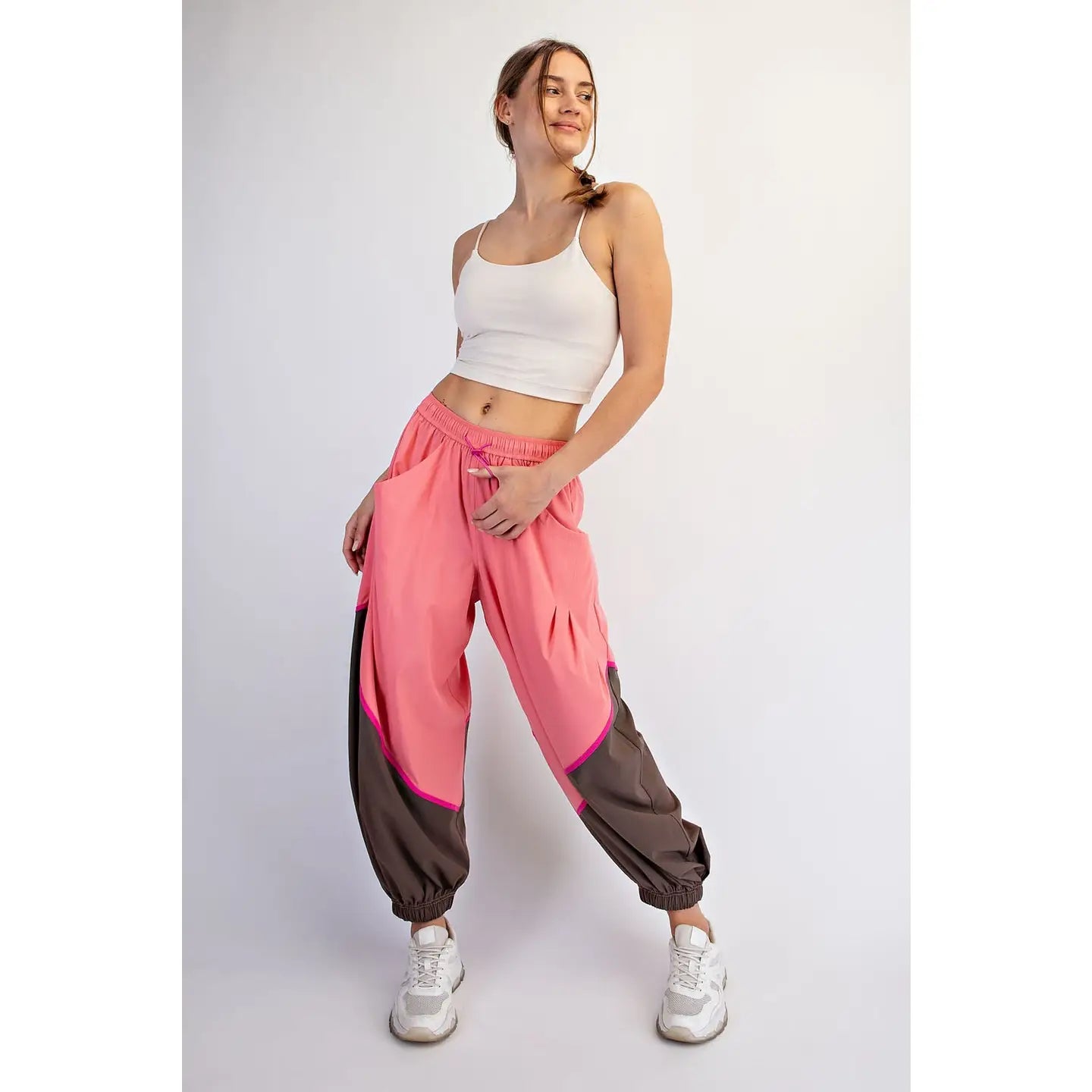 Contrast Flow Jogger:Rose/Brown