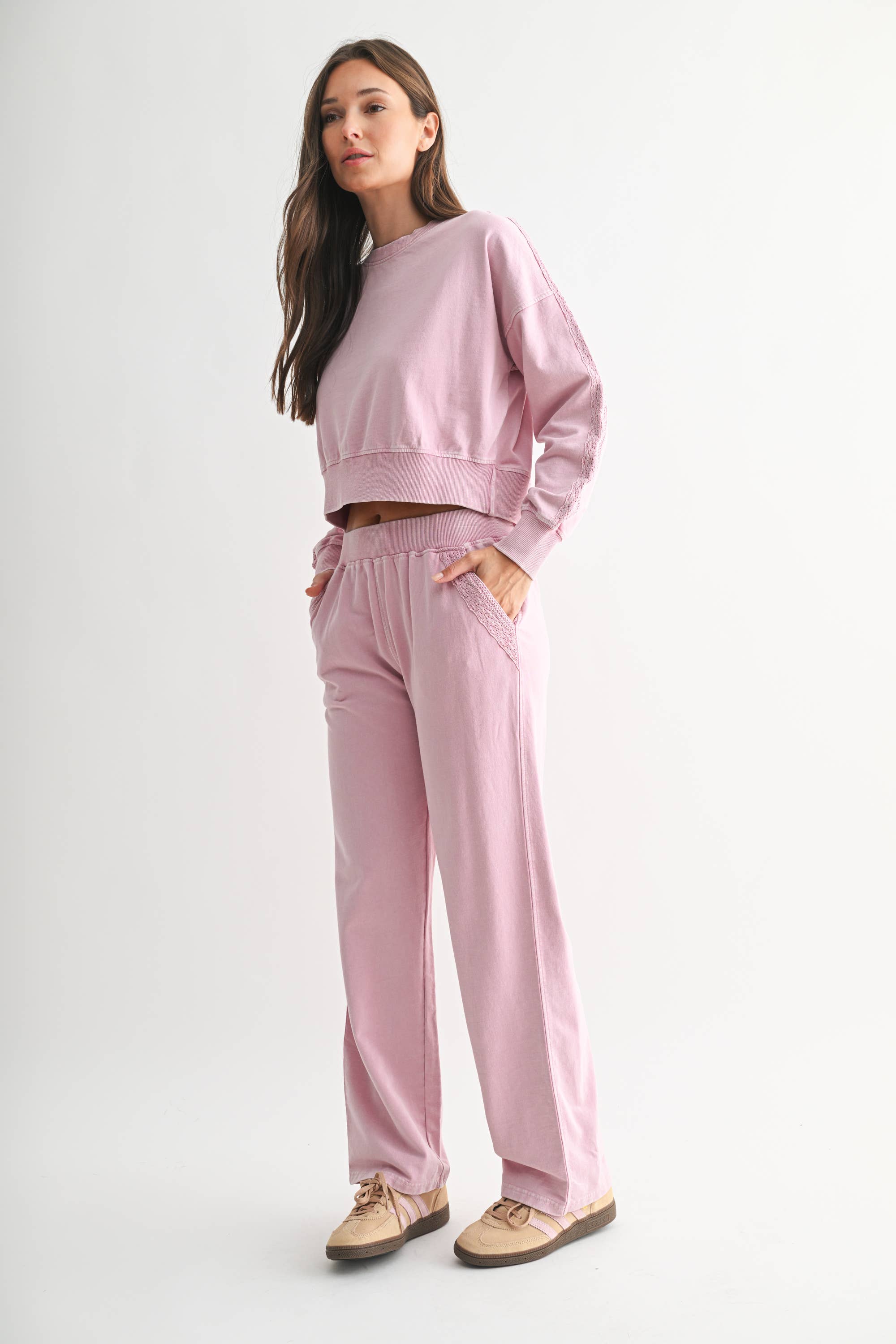 Soft Bloom Lounge Set: Mauve Mist