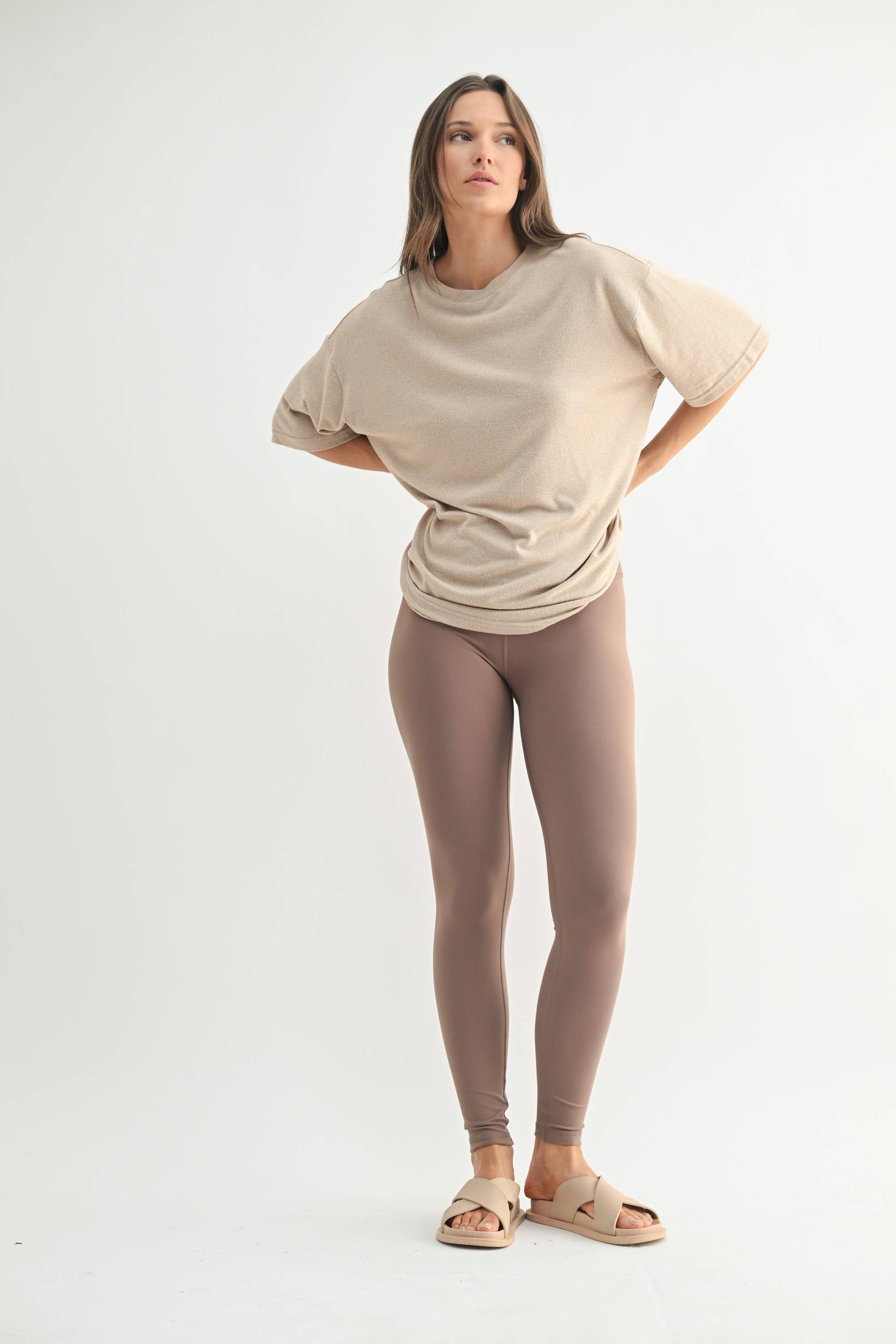 Oversized Boyfriend Tee Mocha