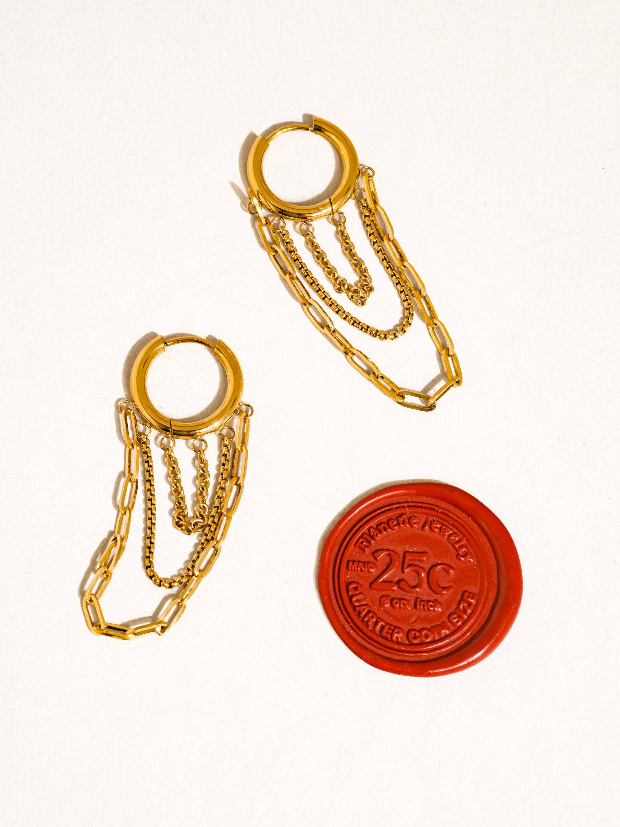 Vianne 18K Drop Earrings: Multi