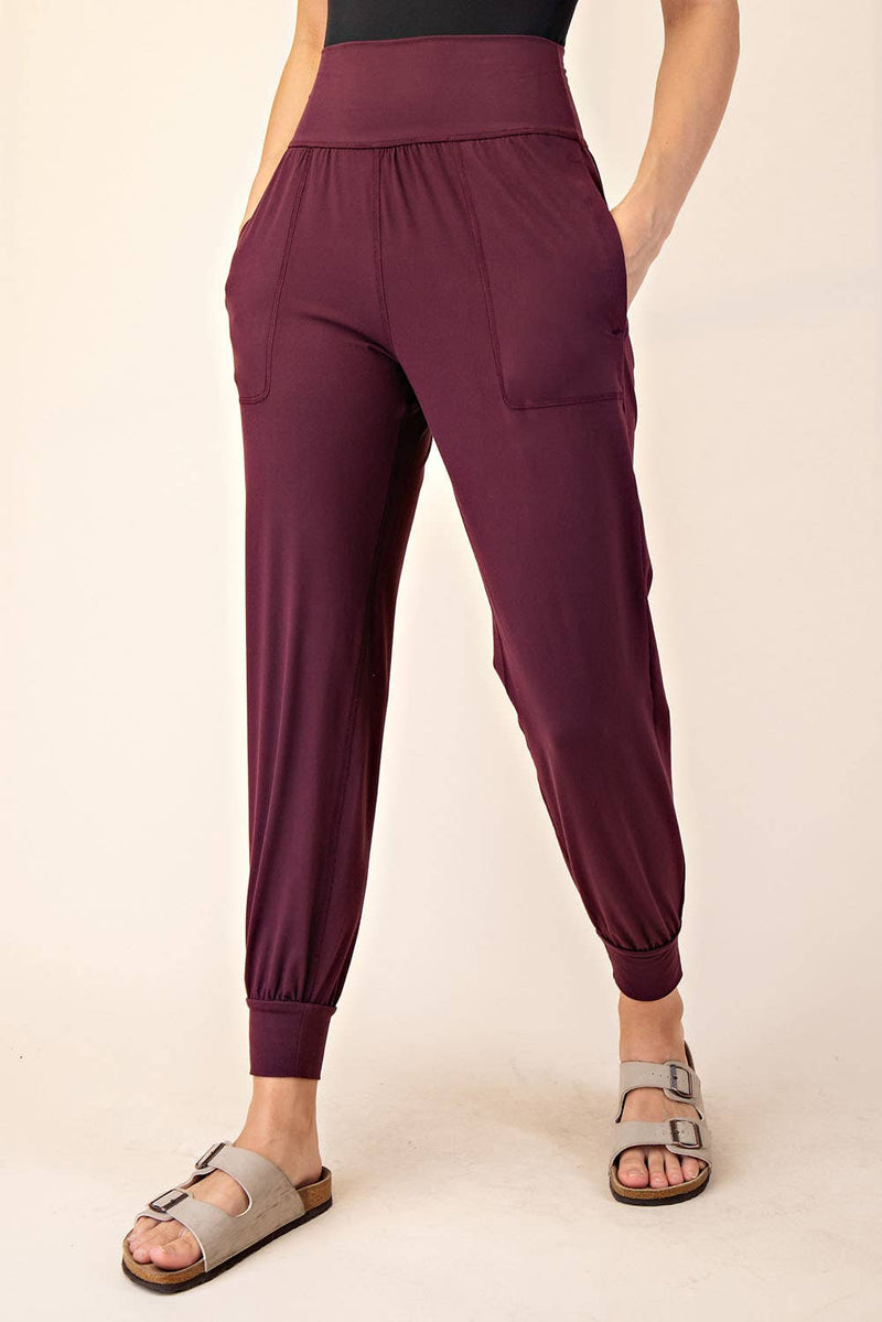 Butter Soft Joggers :White Pearl