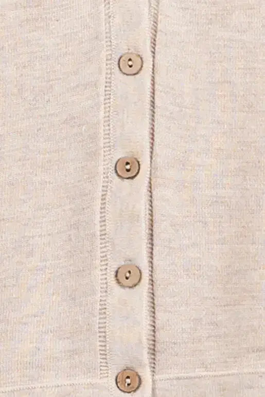Button Front Sweater Cami: Oatmeal