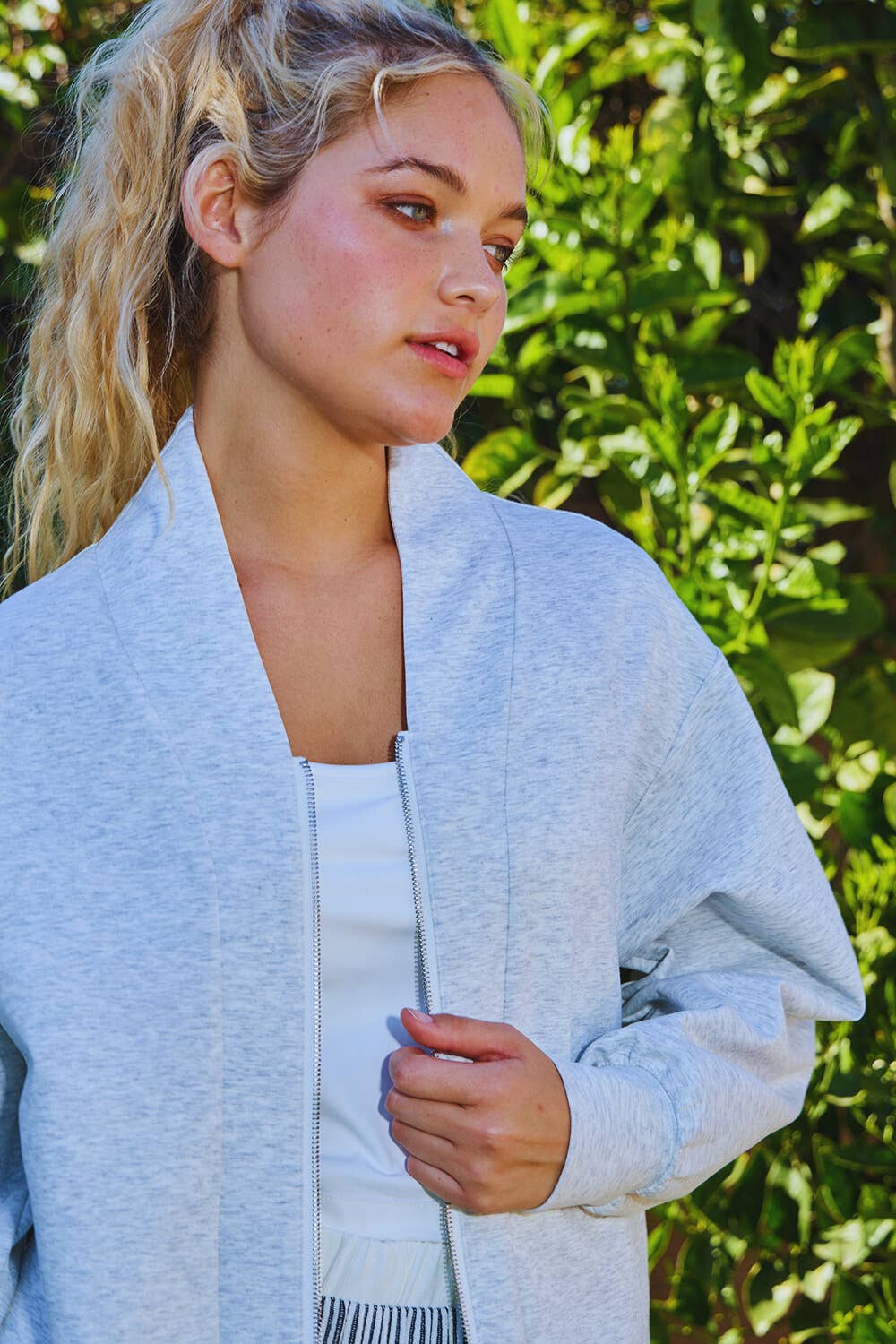 Soft Scuba Jacket: Ash Grey