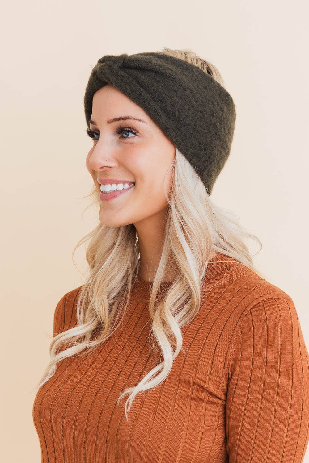 Twist Boho Headband: Black