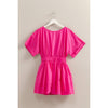 Poplin Mini Dress:OFF WHITE