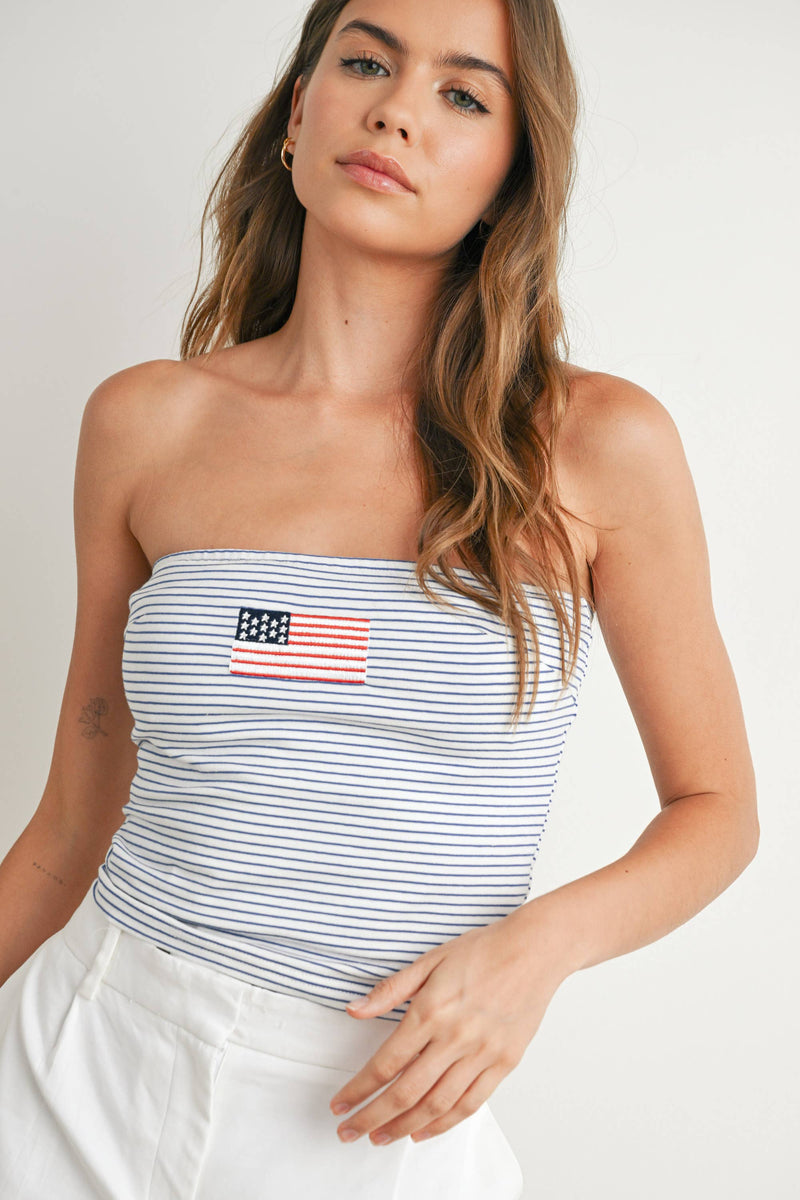 Stars & Stripes Top-YELLOW