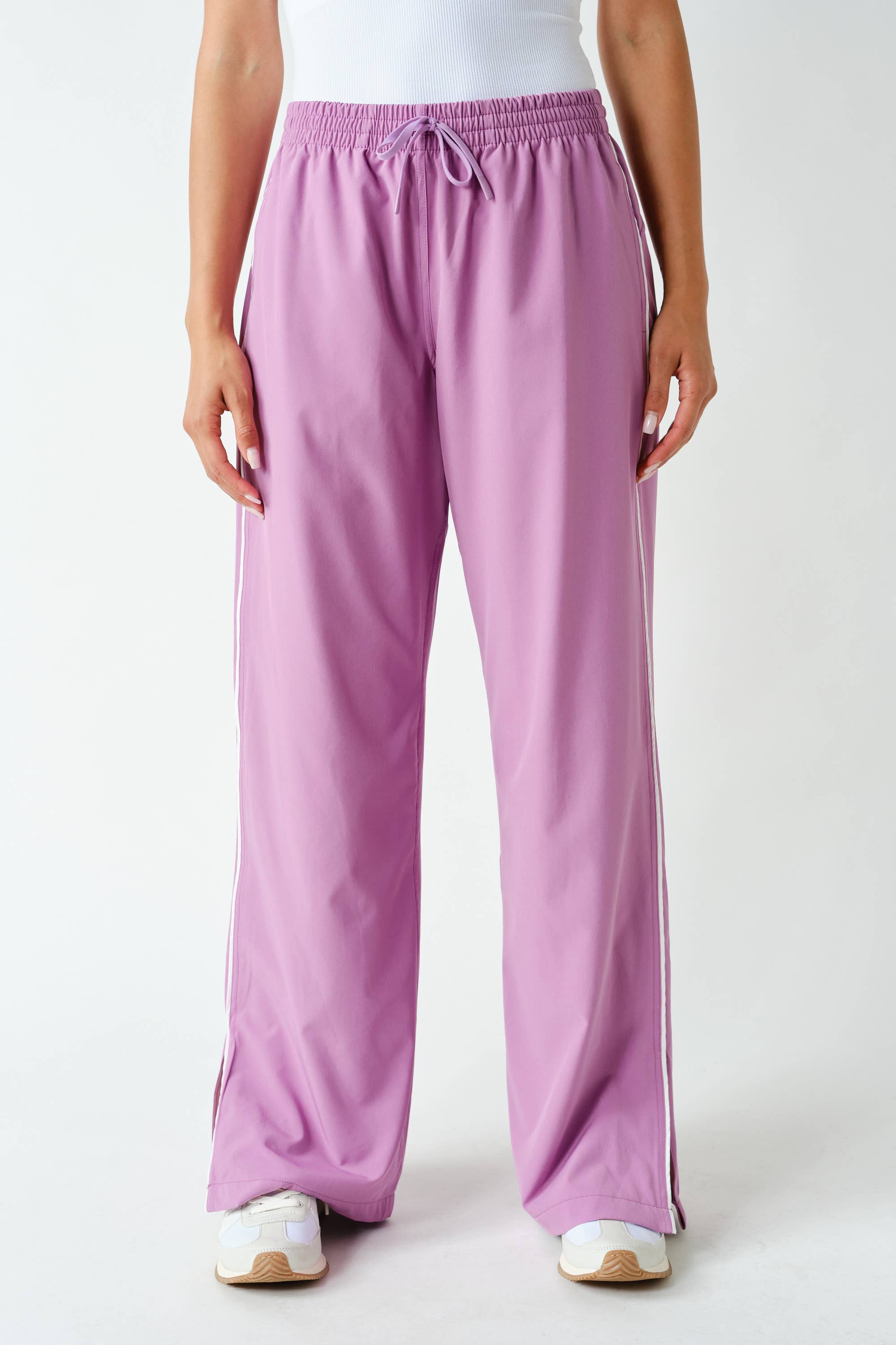 Finish Line Track Pants: Mulberry