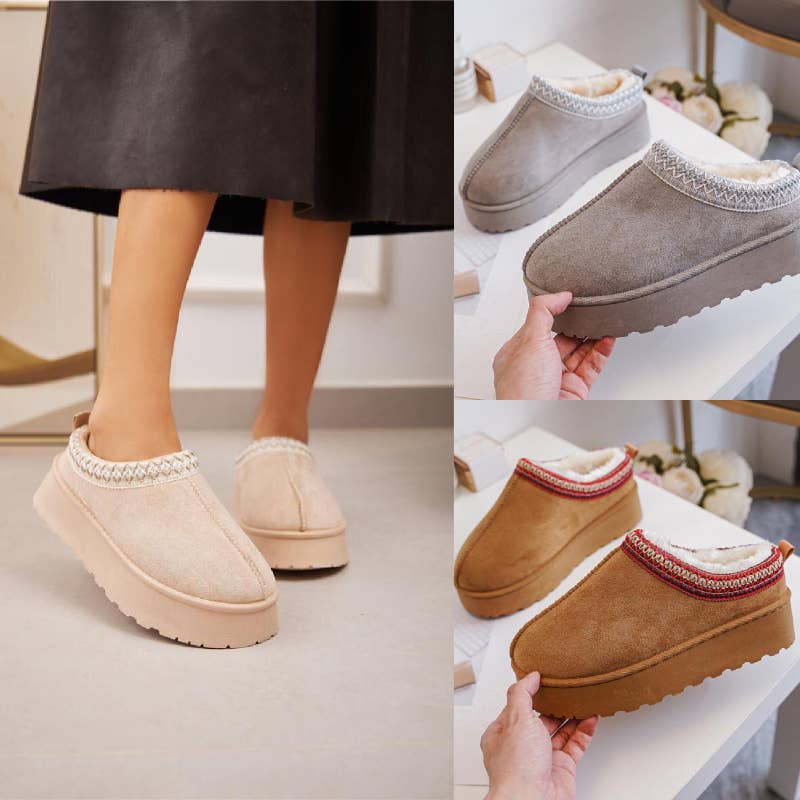 Fur Lined Ankle Boots: Camel