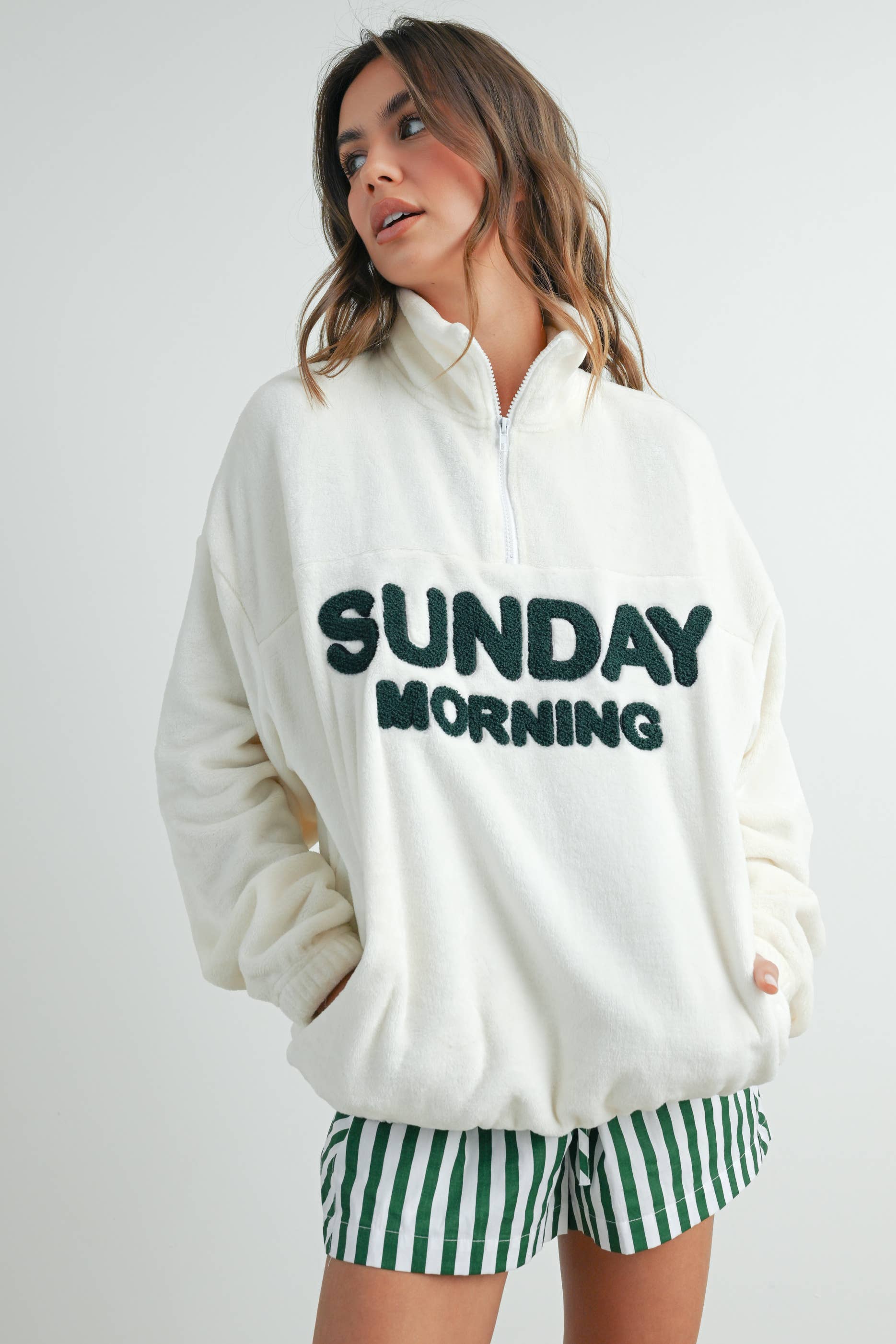 Sunday Morning Pullover: Ivory