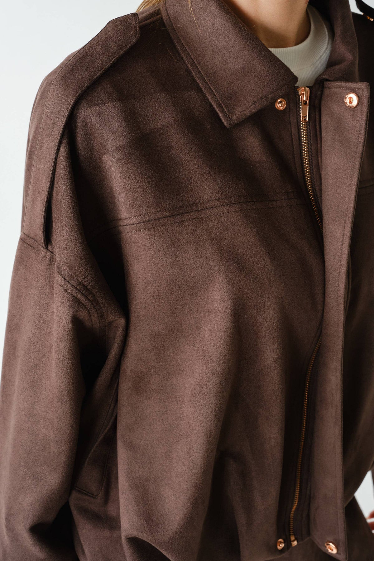Mojave Suede Jacket: Coffee Bean