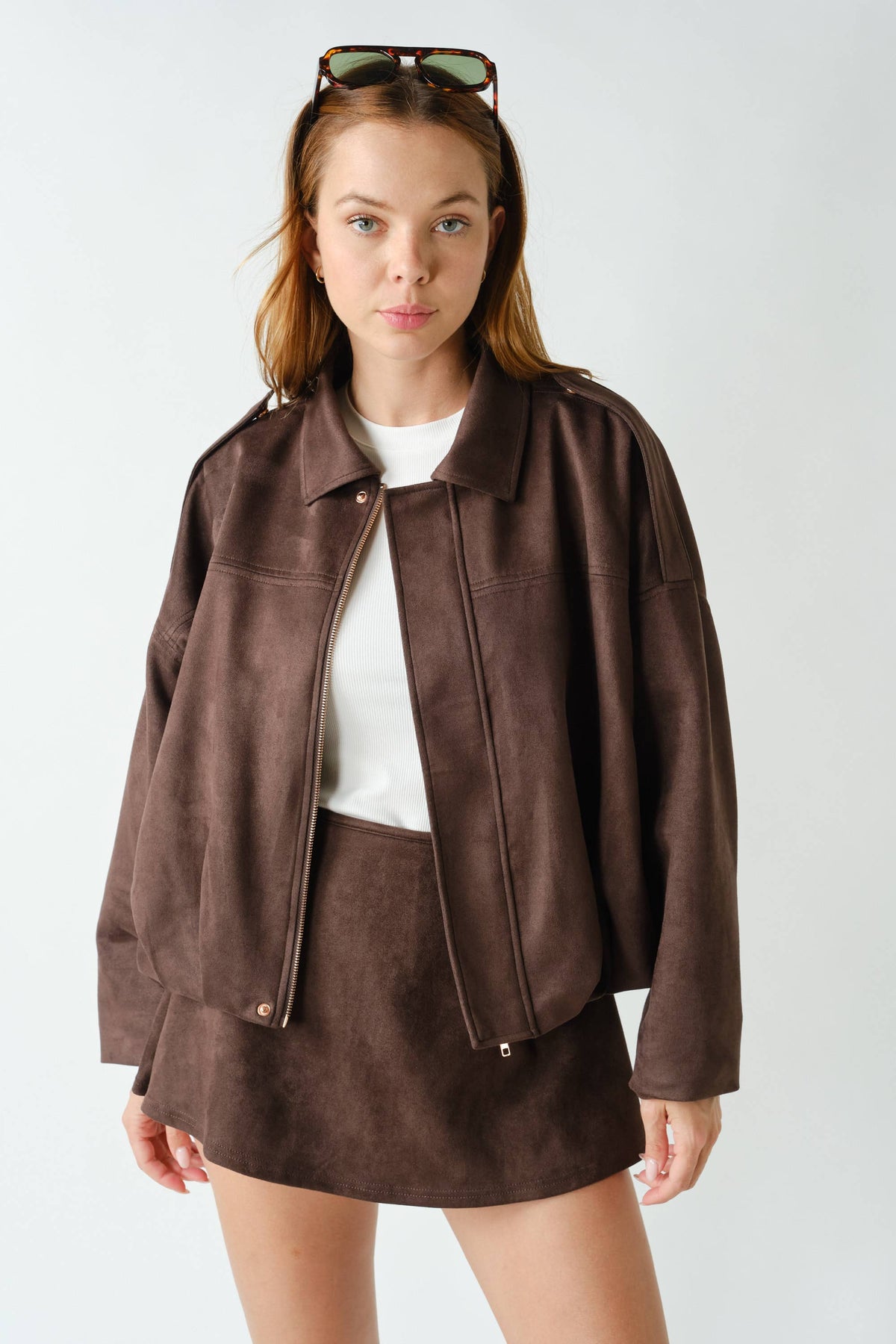 Mojave Suede Jacket: Coffee Bean