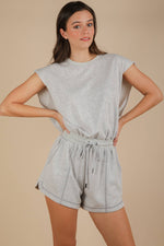 Washed Knit Romper