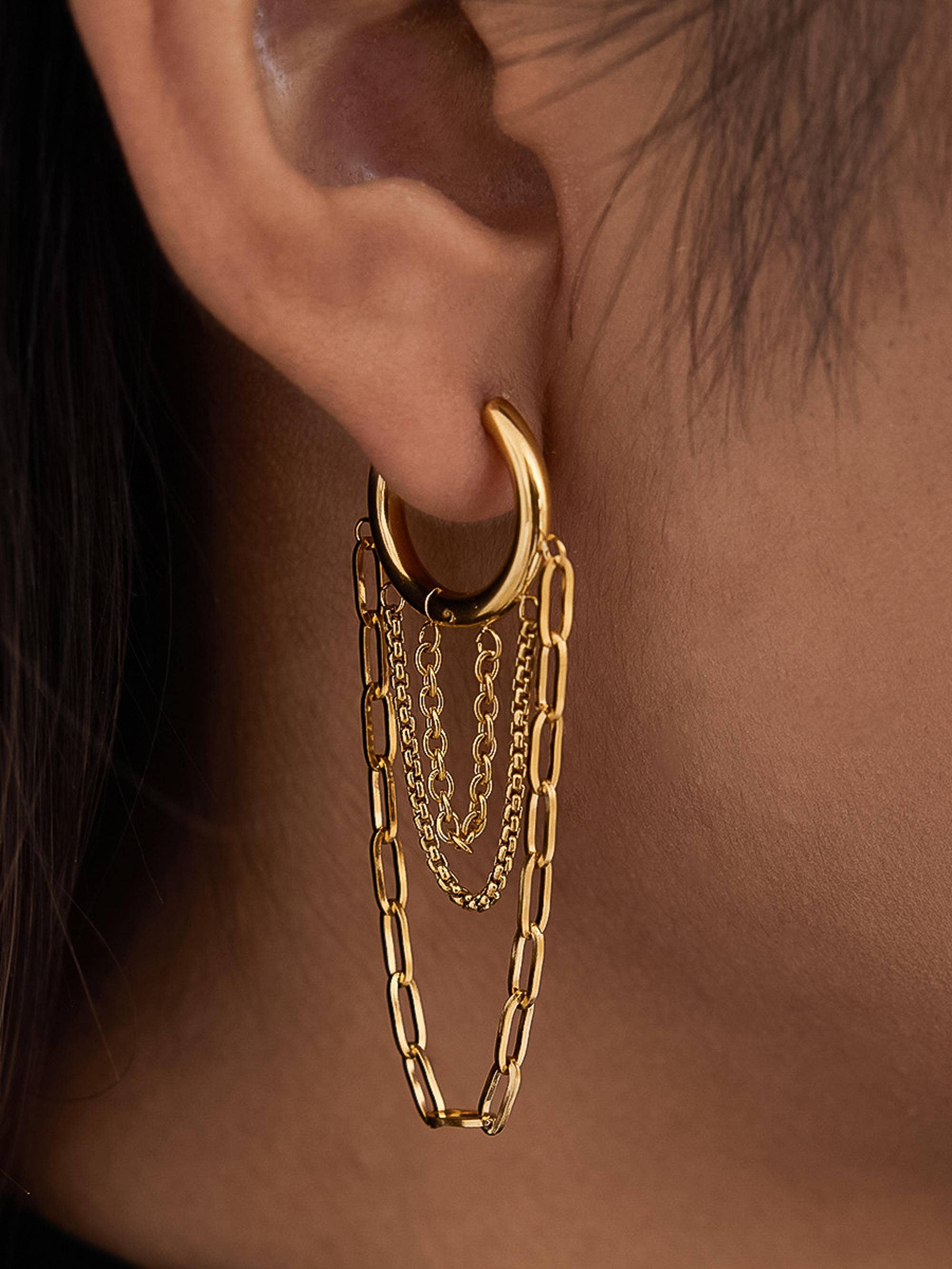 Vianne 18K Drop Earrings: Multi