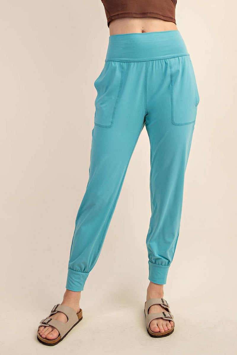 Butter Soft Joggers :White Pearl
