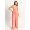 Tube Top Jumpsuit:BLACK
