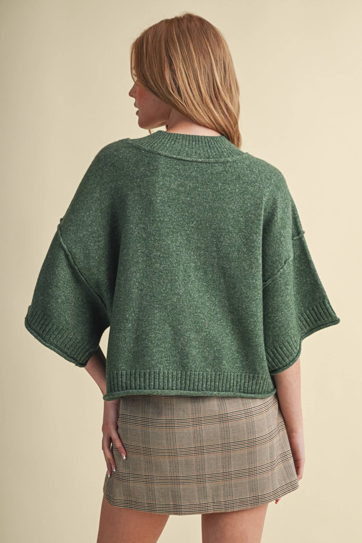 Marled Knit Sweater: Pink Blossom