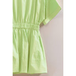 Poplin Mini Dress:OFF WHITE