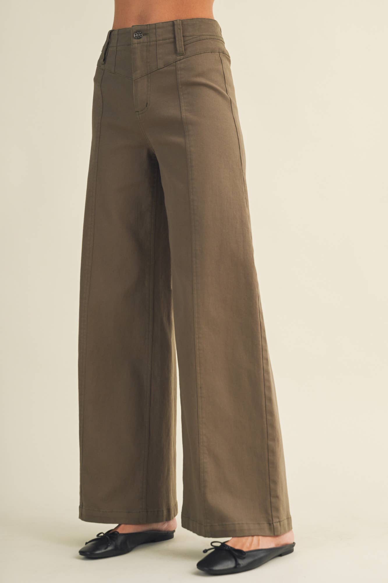Center-Seam Trousers: Cactus