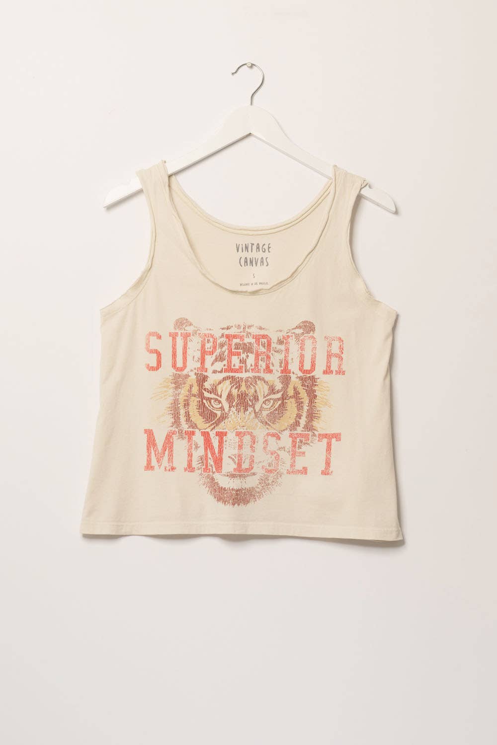 Superior Mindset Graphic Tank: Off White