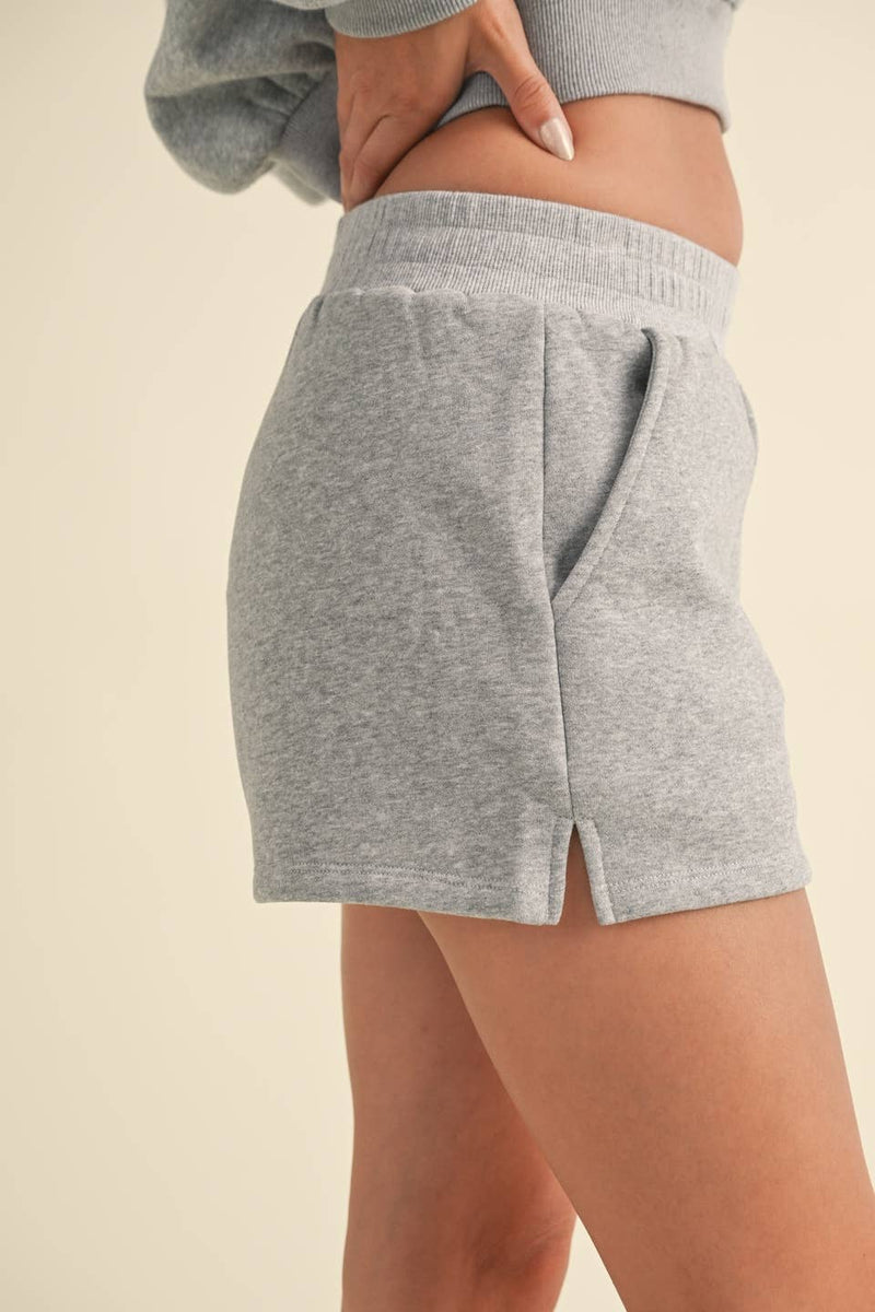 Fleece Micro Sweatshorts: Blue