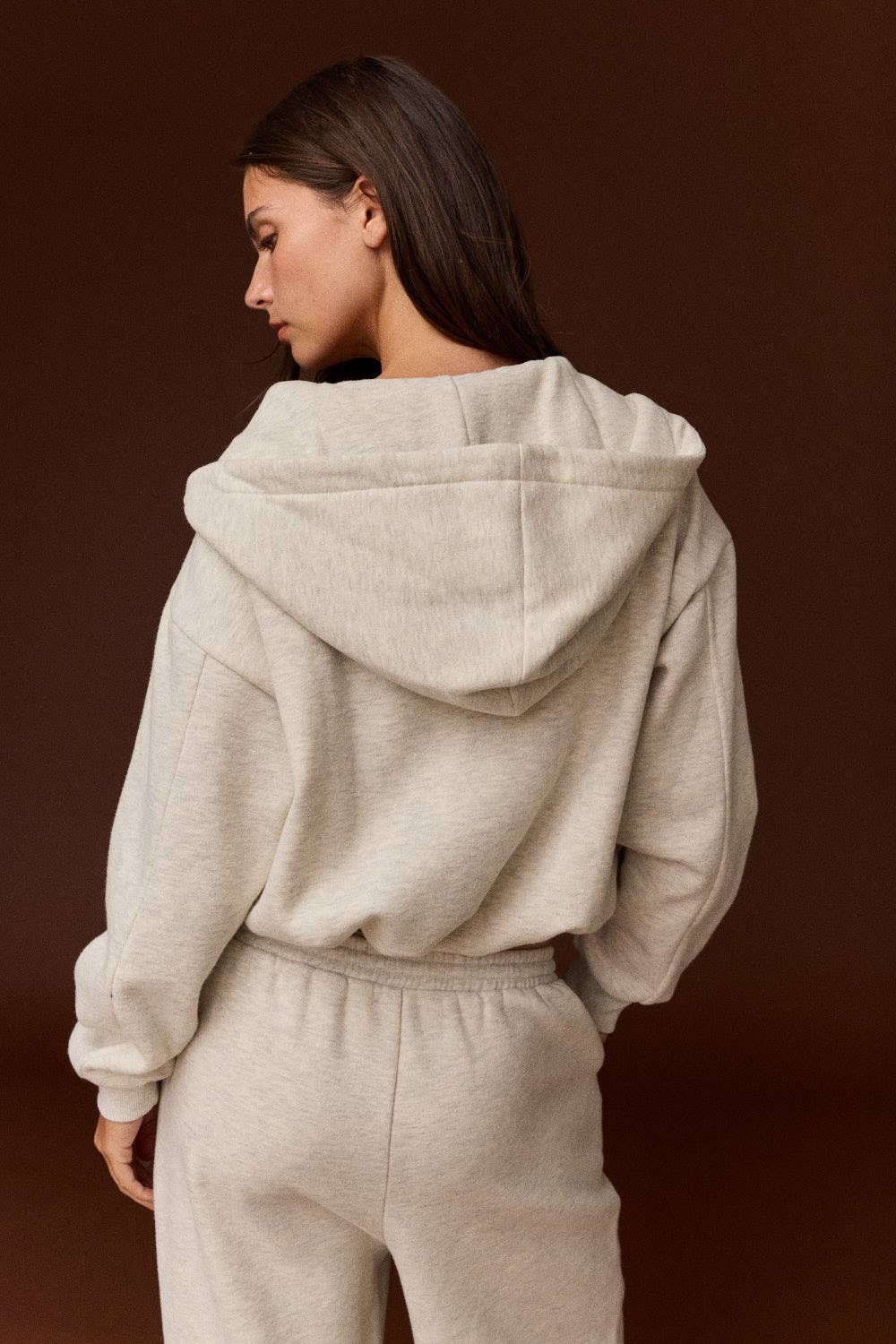Sadie Zip Up: Beige